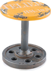 Wheel Stool Yellow