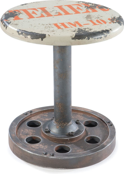 Wheel Stool White