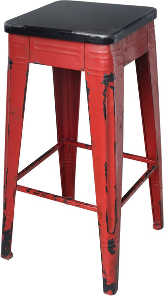 Sturdy Bar Stool Red
