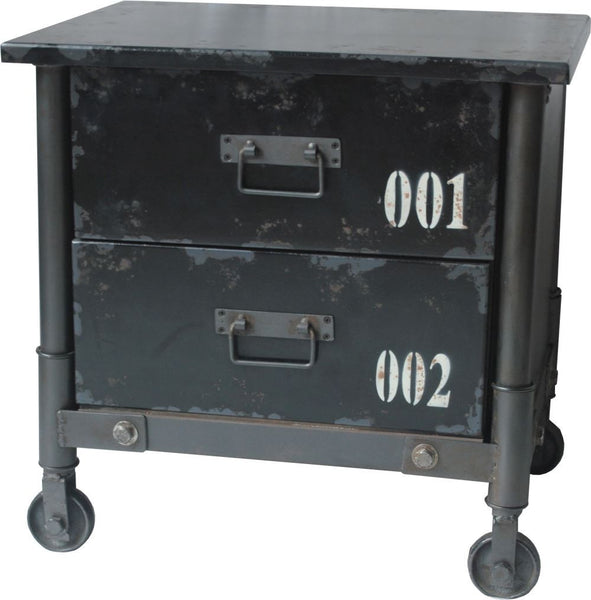 Soho 2 Drawer Cabinet Black