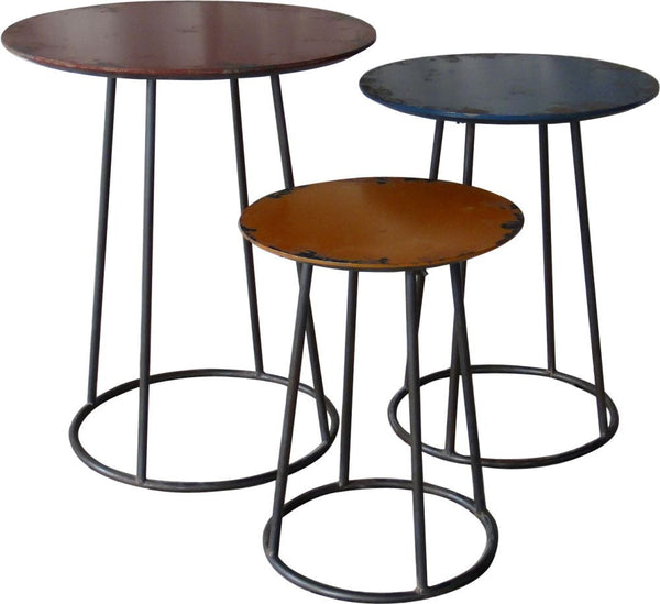 Metal End Table Set Of 3