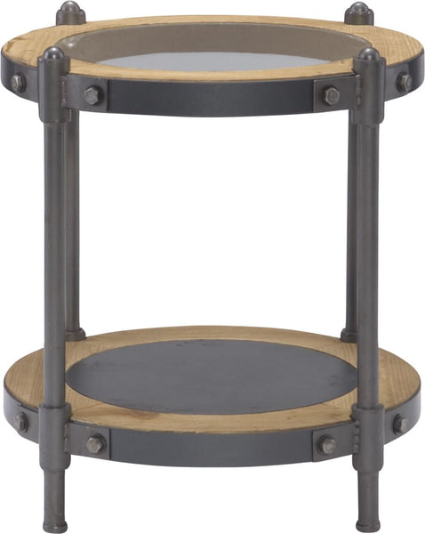 Port End Table With Glass