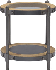 Port End Table With Glass