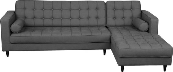 Romano Sectional Dark Grey Right