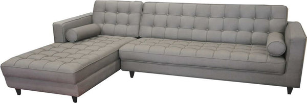 Romano Sectional Light Grey Left