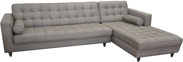 Romano Sectional Light Grey Right
