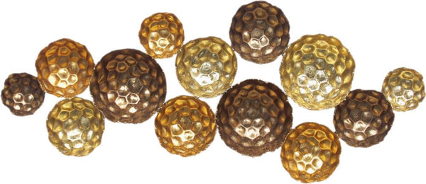 Hammered Gold Circles