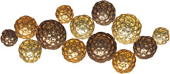 Hammered Gold Circles