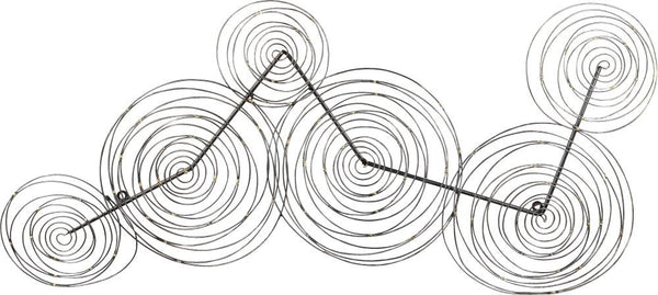 Spiral Streak Black Wall Décor