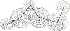 Spiral Streak Black Wall Décor