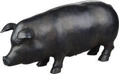 Swine Scuplture Black