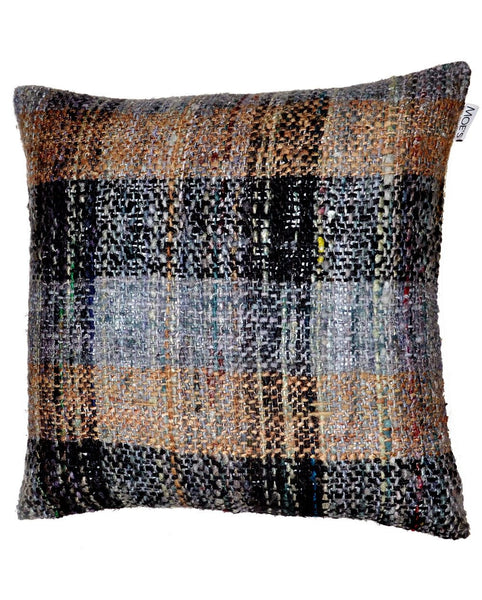 Tartan Cushion Multi W/Feather Insert