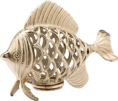 Fish Tealight Holder Bronze