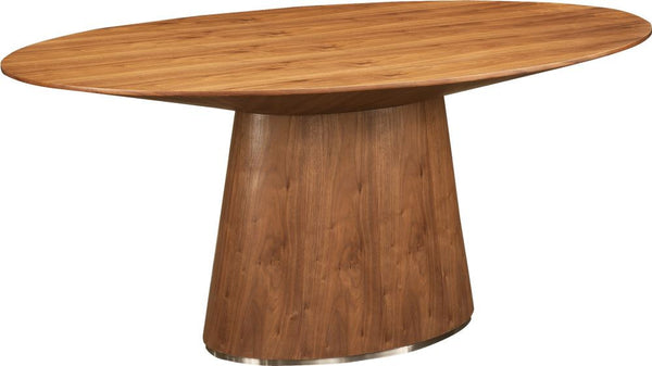Otago Oval Dining Table Walnut