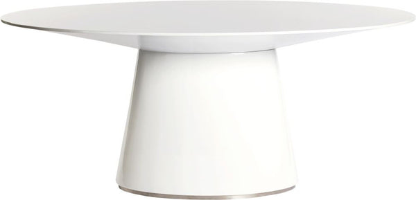 Otago Oval Dining Table White