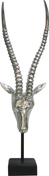 Mountain Goat On Stand Silver
