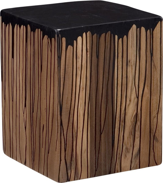 Slice Square Stool Black