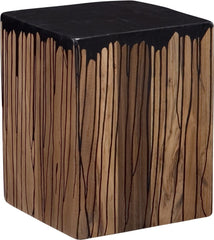 Slice Square Stool Black