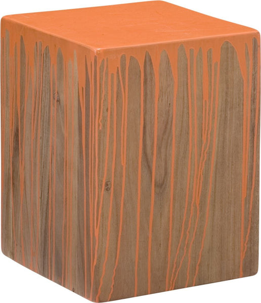Slice Square Stool Orange