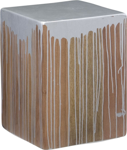 Slice Square Stool Silver