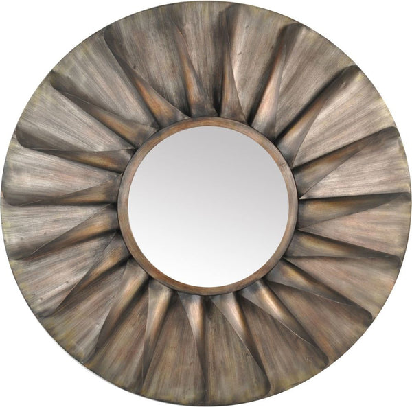 Round Iron Mirror Antique