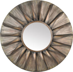 Round Iron Mirror Antique