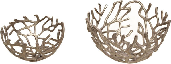 Branch Bowl Silver Set Of Two