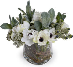 White & Gray Faux Fresh Bouquet