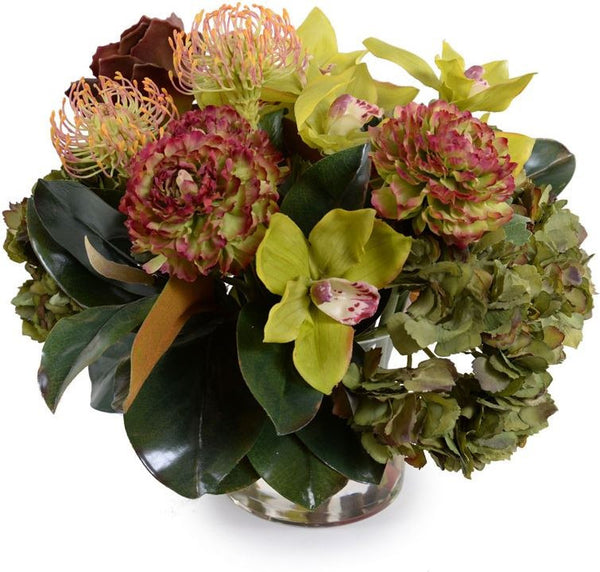 Succulent, Hydrangea, Ranunculus, Magnolia, Protea, Orchid Bouquet