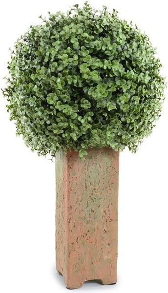 Boxwood Ball in Column Pot