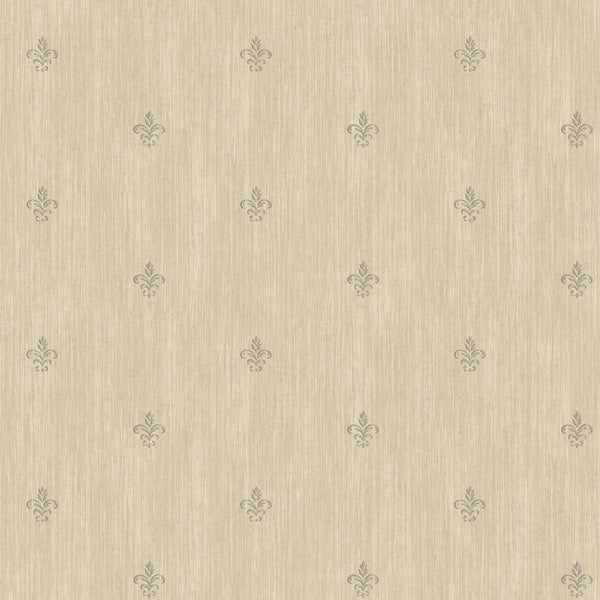 York AB1864 Black & White Cabana Fleur De Lis Wallpaper