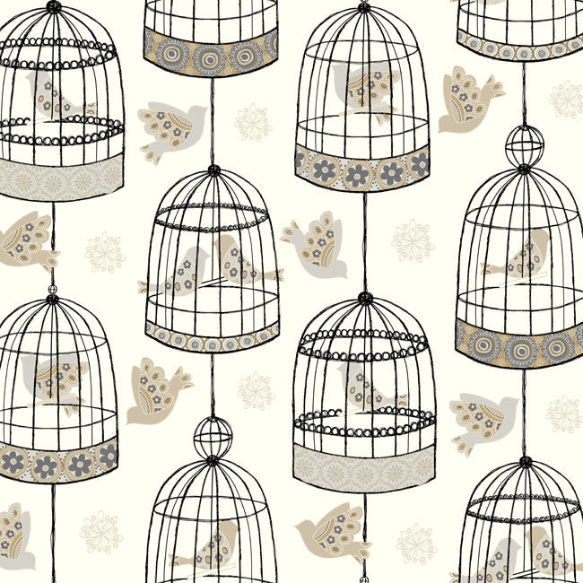 Birdcage Wallpaper Seamless Pattern, Home Decor Wall Murals, Floral Exotic  Birds Blossom Wallpaper, Wall Decor, Wallpaper ID2018026 - Etsy Canada