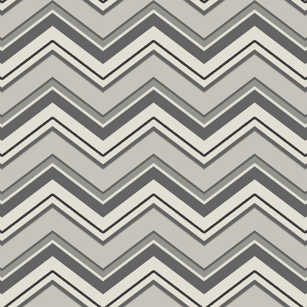 York AB2149 Black & White Chevron Wallpaper