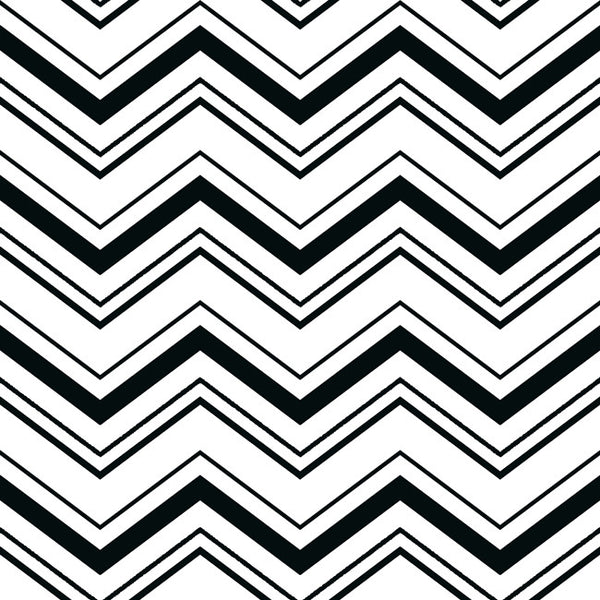 York AB2150 Black & White Chevron Wallpaper