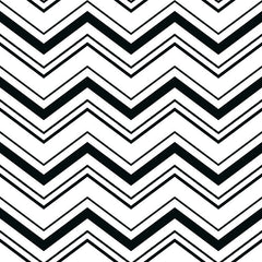 York AB2150 Black & White Chevron Wallpaper