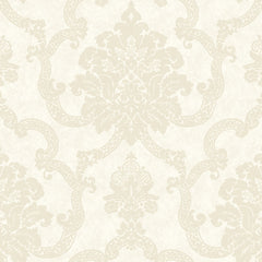 York AB2183 Black & White Decorative Damask Wallpaper