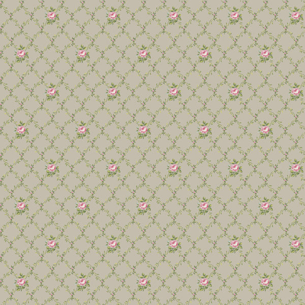 York AK7415 Ashford House Blooms Victorian Garden Toss Wallpaper