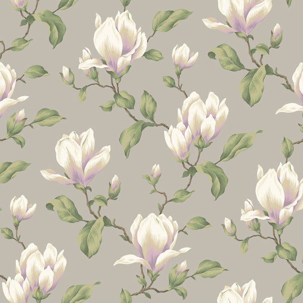 York AK7424 Ashford House Blooms Magnolia Branch Wallpaper