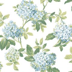York AK7445 Ashford House Blooms Hydrangea Wallpaper