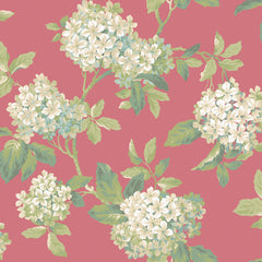 York AK7446 Ashford House Blooms Hydrangea Wallpaper