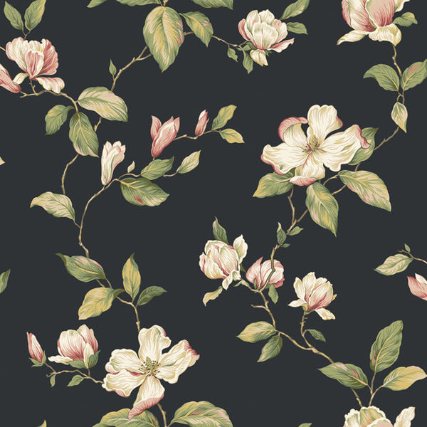 York AK7507 Ashford House Blooms Magnolia Wallpaper