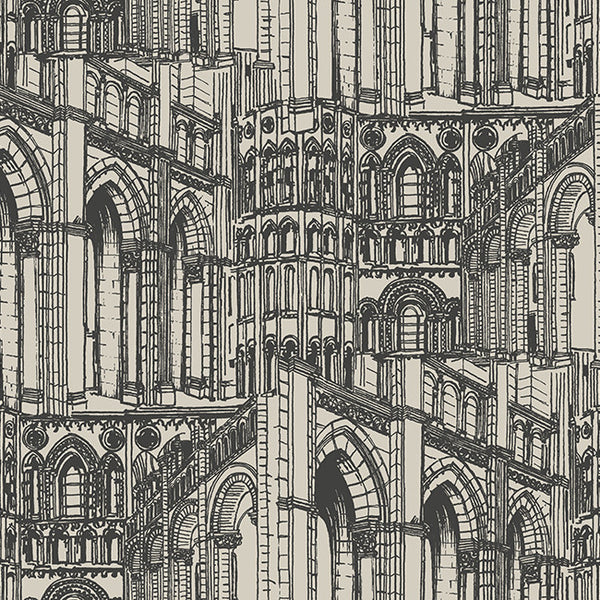 York AM8634 American Classics Architectural Drawing Wallpaper