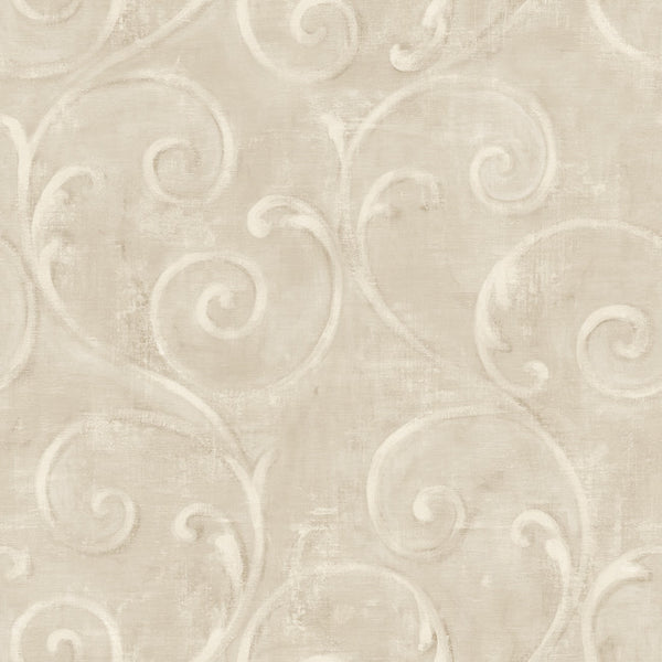 York AM8686 American Classics Textured Scroll Wallpaper