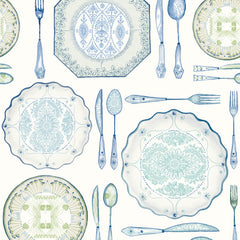 York AM8732 American Classics Dinnerware Wallpaper