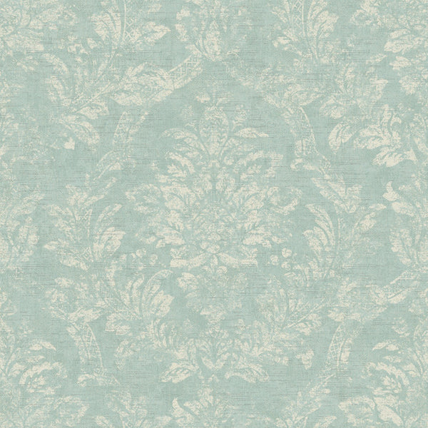 York AM8765 American Classics Distressed Damask Wallpaper