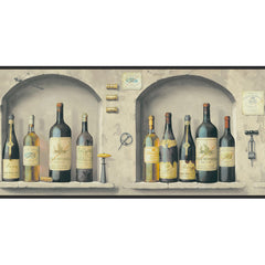 York Wallpaper AM8829B American Classics The Wine is Fine Border