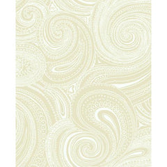 York AP7472 Beige Book Paisley Swirl Wallpaper