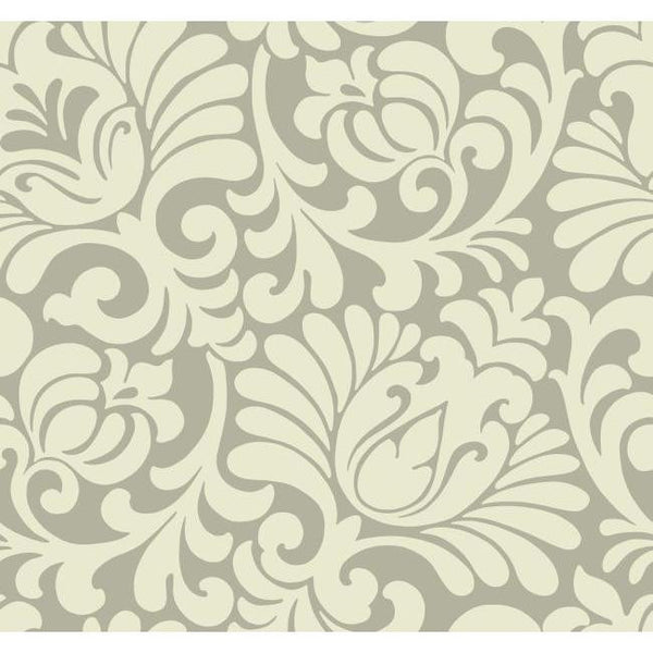 York AP7497 Beige Book Tulip Damask Wallpaper