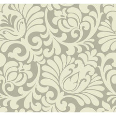 York AP7497 Beige Book Tulip Damask Wallpaper