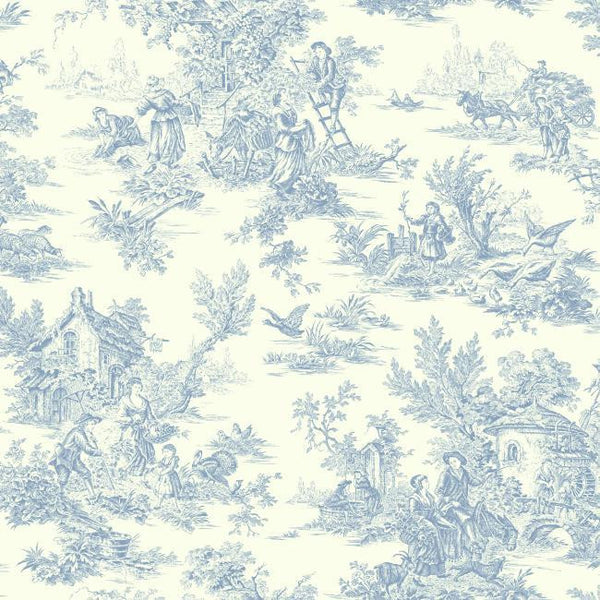 York AT4229 Ashford House Toiles Champagne Toile Wallpaper
